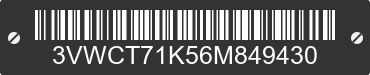 2006 VOLKSWAGEN Jetta 3VWCT71K56M849430 VIN decoded
