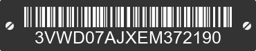 2014 VOLKSWAGEN Jetta 3VWD07AJXEM372190 VIN decoded