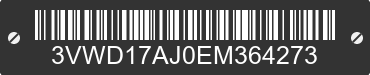 2014 VOLKSWAGEN Jetta 3VWD17AJ0EM364273 VIN decoded