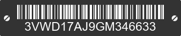 2016 VOLKSWAGEN Jetta 3VWD17AJ9GM346633 VIN decoded