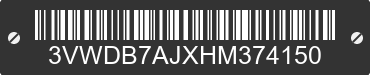 2017 VOLKSWAGEN Jetta 3VWDB7AJXHM374150 VIN decoded