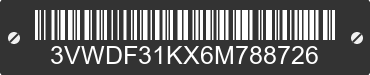 2006 VOLKSWAGEN Jetta 3VWDF31KX6M788726 VIN decoded