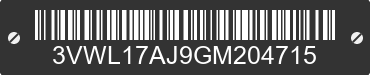 2016 VOLKSWAGEN Jetta 3VWL17AJ9GM204715 VIN decoded