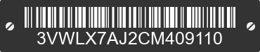 2012 VOLKSWAGEN Jetta 3VWLX7AJ2CM409110 VIN decoded