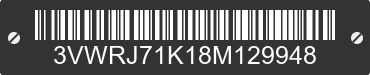 2008 VOLKSWAGEN Jetta 3VWRJ71K18M129948 VIN decoded