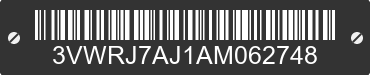 2010 VOLKSWAGEN Jetta 3VWRJ7AJ1AM062748 VIN decoded