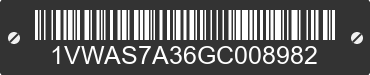 2016 VOLKSWAGEN Passat 1VWAS7A36GC008982 VIN decoded