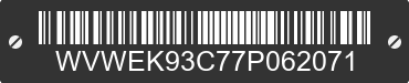 2007 VOLKSWAGEN Passat WVWEK93C77P062071 VIN decoded