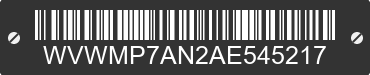 2010 VOLKSWAGEN Passat WVWMP7AN2AE545217 VIN decoded