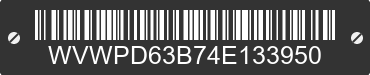 2004 VOLKSWAGEN Passat WVWPD63B74E133950 VIN decoded