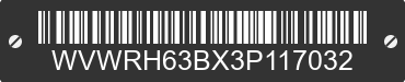 2003 VOLKSWAGEN Passat WVWRH63BX3P117032 VIN decoded