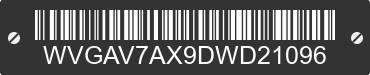 2013 VOLKSWAGEN Tiguan WVGAV7AX9DWD21096 VIN decoded