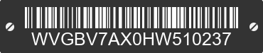 2017 VOLKSWAGEN Tiguan WVGBV7AX0HW510237 VIN decoded