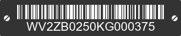 1989 VOLKSWAGEN Vanagon WV2ZB0250KG000375 VIN decoded