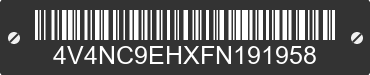 2015 VOLVO TRUCK VNL 4V4NC9EHXFN191958 VIN decoded