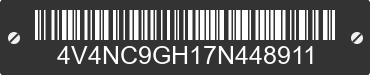 2007 VOLVO TRUCK VNL 4V4NC9GH17N448911 VIN decoded