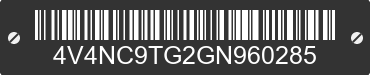 2016 VOLVO TRUCK VNL 4V4NC9TG2GN960285 VIN decoded