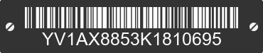 1989 VOLVO 240 Series YV1AX8853K1810695 VIN decoded