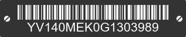 2016 VOLVO V60 YV140MEK0G1303989 VIN decoded