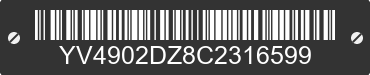 2012 VOLVO XC60 YV4902DZ8C2316599 VIN decoded
