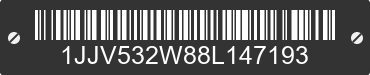 2008 WABASH Wabash National Corporation 1JJV532W88L147193 VIN decoded