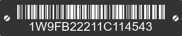 2001 WARRIOR MFG. Warrior Mfg. 1W9FB22211C114543 VIN decoded