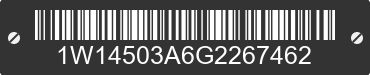 2016 WILSON Wilson 1W14503A6G2267462 VIN decoded