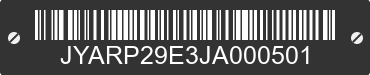 2018 YAMAHA FJR1300 JYARP29E3JA000501 VIN decoded
