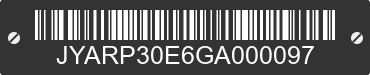 2016 YAMAHA FJR1300 JYARP30E6GA000097 VIN decoded