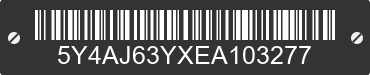 2014 YAMAHA Grizzly 450 5Y4AJ63YXEA103277 VIN decoded