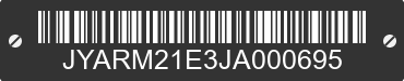2018 YAMAHA MTM690 (XSR700) JYARM21E3JA000695 VIN decoded