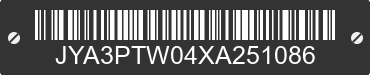 1999 YAMAHA PW50 JYA3PTW04XA251086 VIN decoded