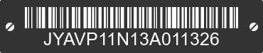 2003 YAMAHA XVS1100 / V Star 1100 JYAVP11N13A011326 VIN decoded