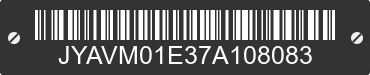 2007 YAMAHA XVS650 (V Star 650) JYAVM01E37A108083 VIN decoded
