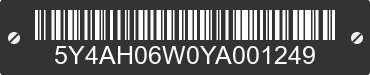 2000 YAMAHA YFM400 (Big Bear 400) 5Y4AH06W0YA001249 VIN decoded