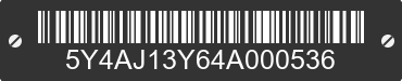 2004 YAMAHA YFM400 (Kodiak 400) 5Y4AJ13Y64A000536 VIN decoded