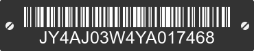 2000 YAMAHA YFM400 (Kodiak 400) JY4AJ03W4YA017468 VIN decoded