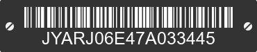 2007 YAMAHA YZF-R6 JYARJ06E47A033445 VIN decoded