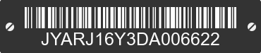 2013 YAMAHA YZF-R6 JYARJ16Y3DA006622 VIN decoded