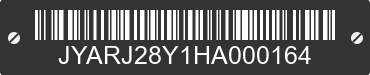 2017 YAMAHA YZF-R6 JYARJ28Y1HA000164 VIN decoded