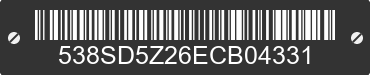 2014 ZERO MOTORCYCLES DS/DSP 538SD5Z26ECB04331 VIN decoded
