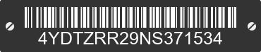 2022 ZINGER Zinger 4YDTZRR29NS371534 VIN decoded